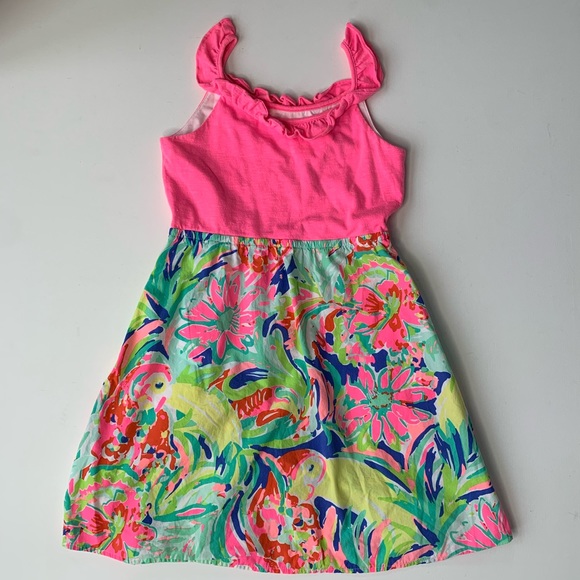 Lilly Pulitzer Claire dress in Multi Casa banana size XL 12-14 - Picture 3 of 8